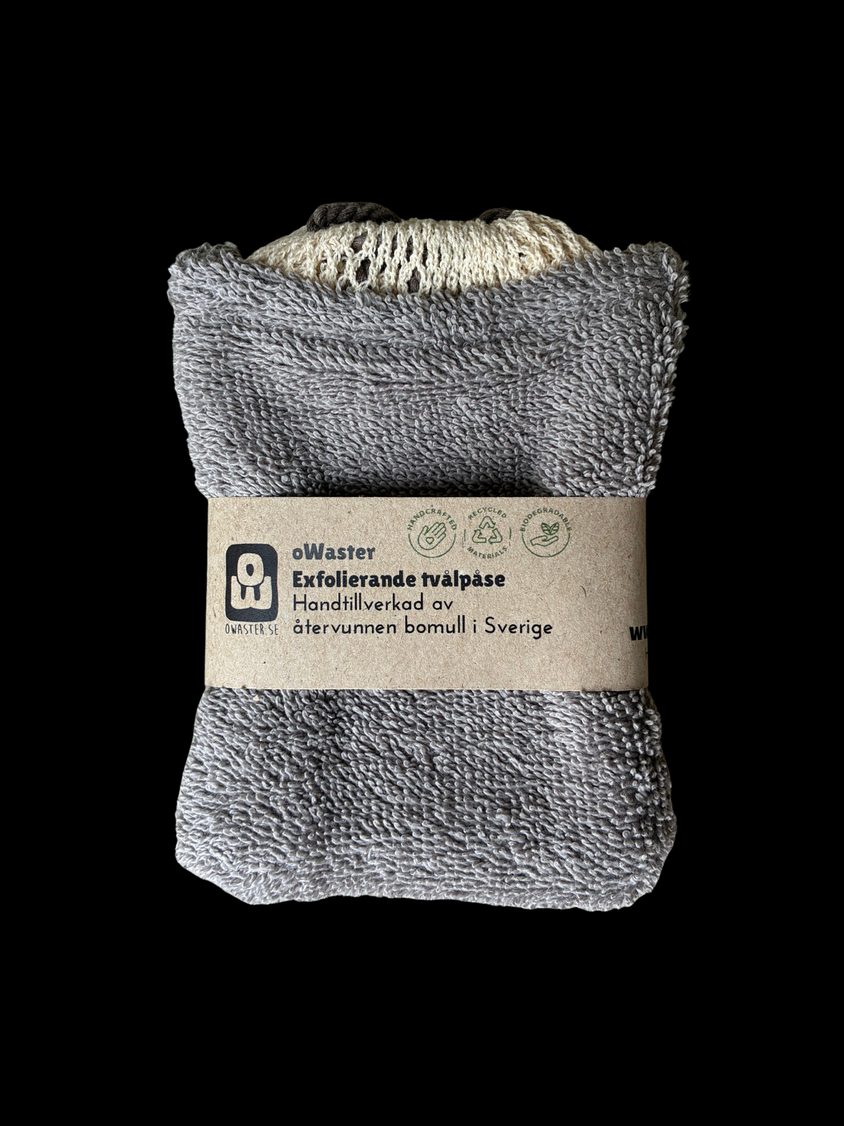 Exfolierande påse grå