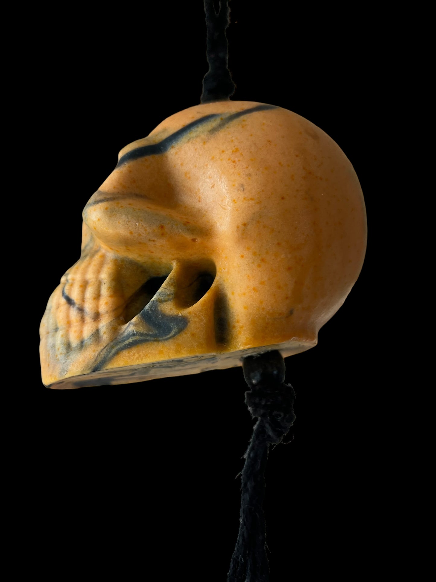 Tiger licorice skull - black/yellow