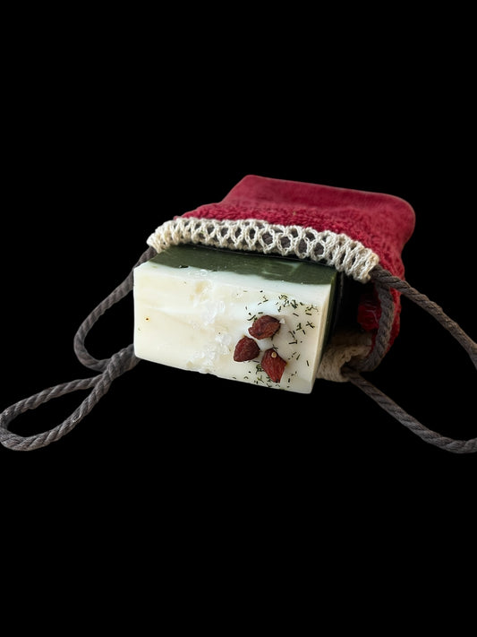 Exfolierande påse röd