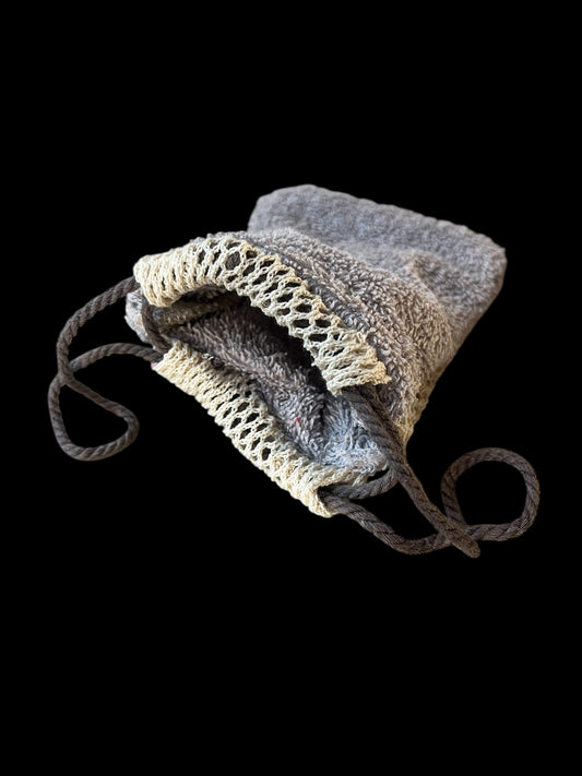 Exfolierande påse grå