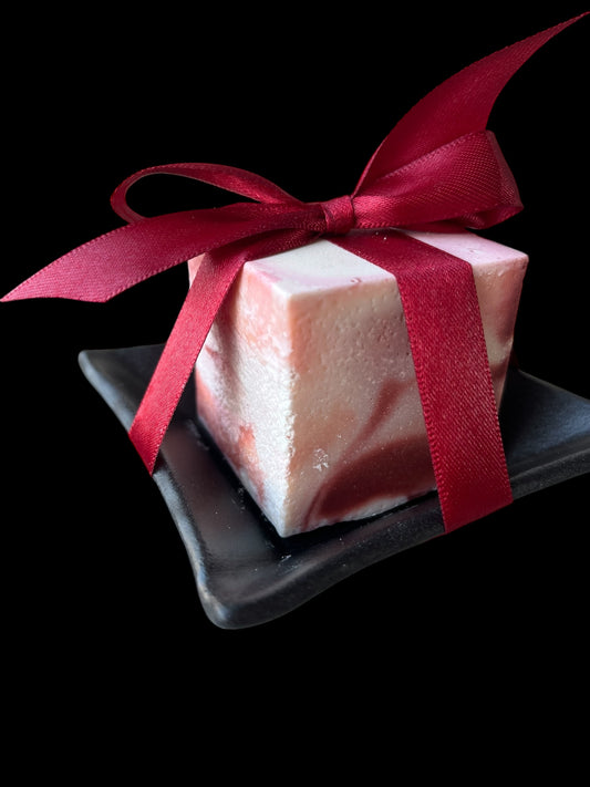 Paketpris Polkadisk med disktvålsskål mattsvart