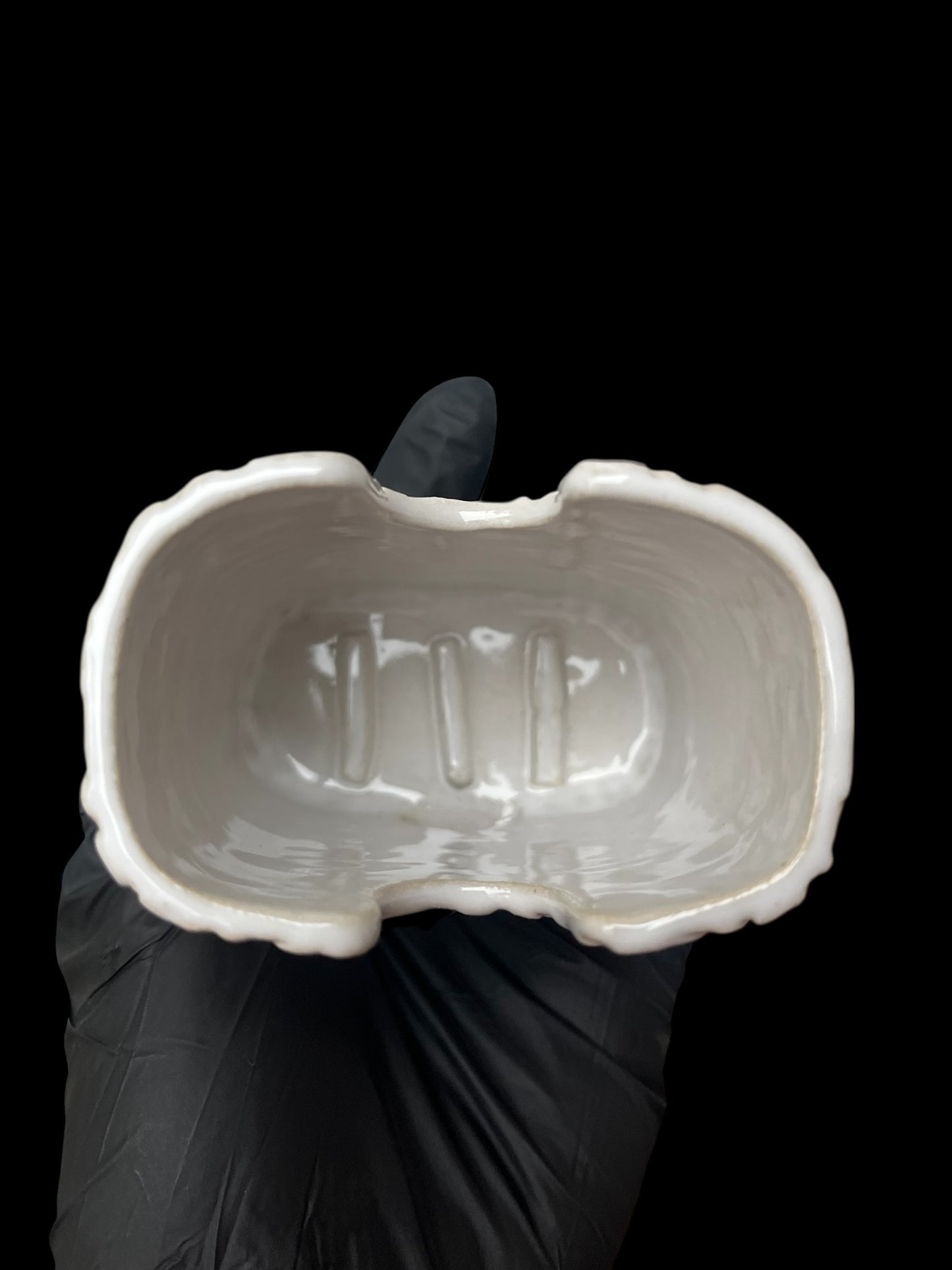 Tvålställ i keramik vit