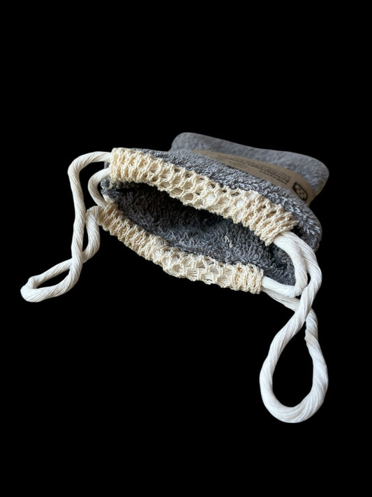 Exfolierande påse grå