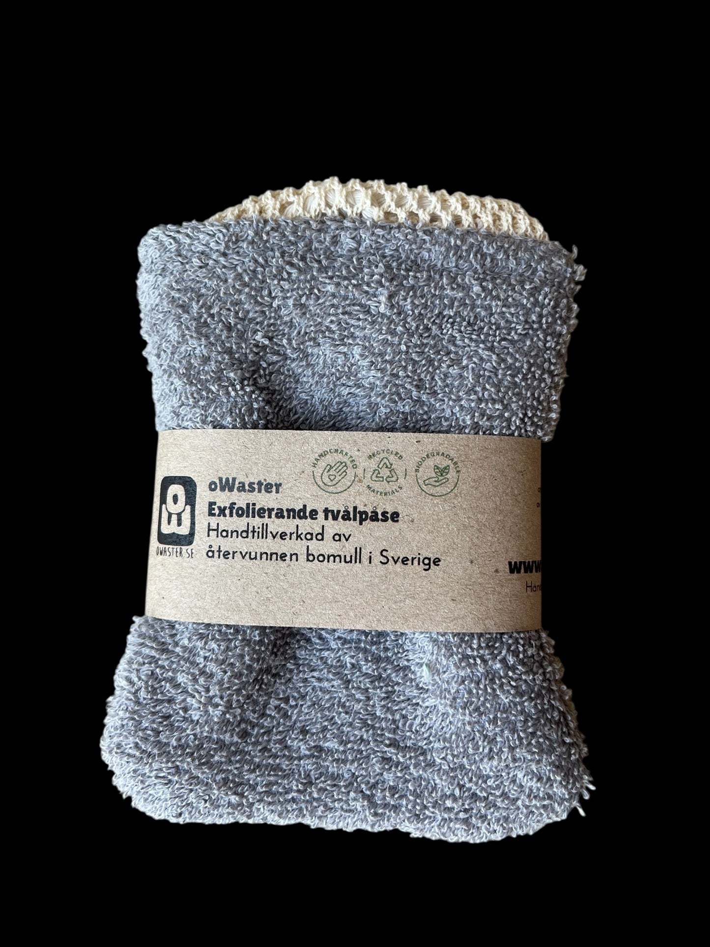 Exfolierande påse grå