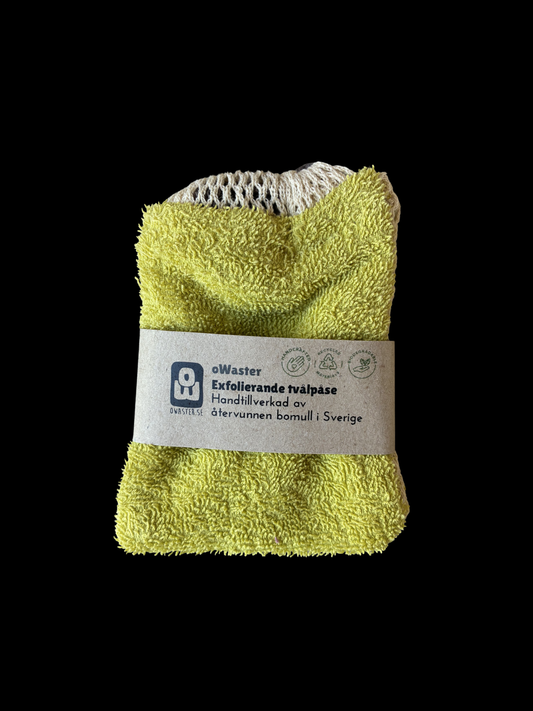 Exfolierande påse limegrön
