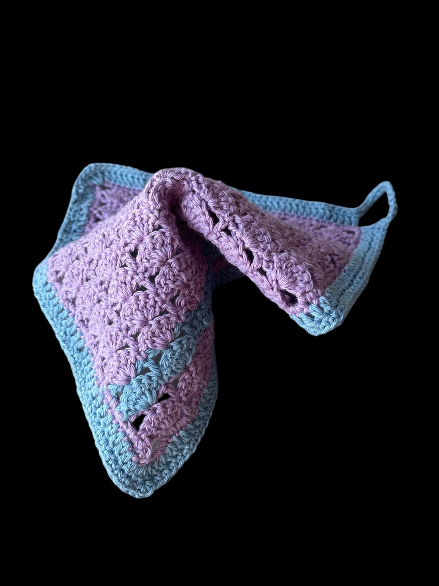 Tvättlapp lila/blå