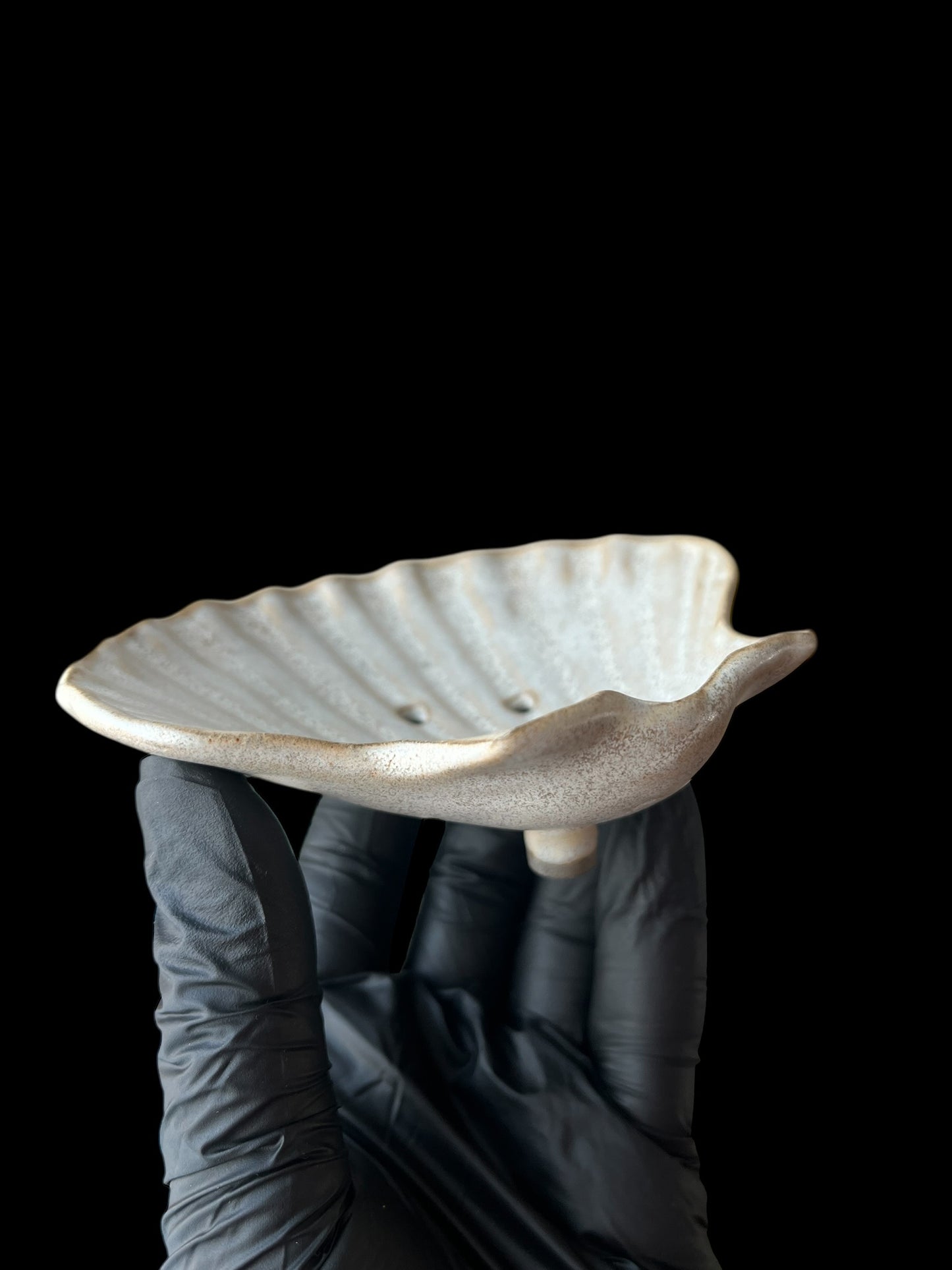 Mussla på tre fötter vit