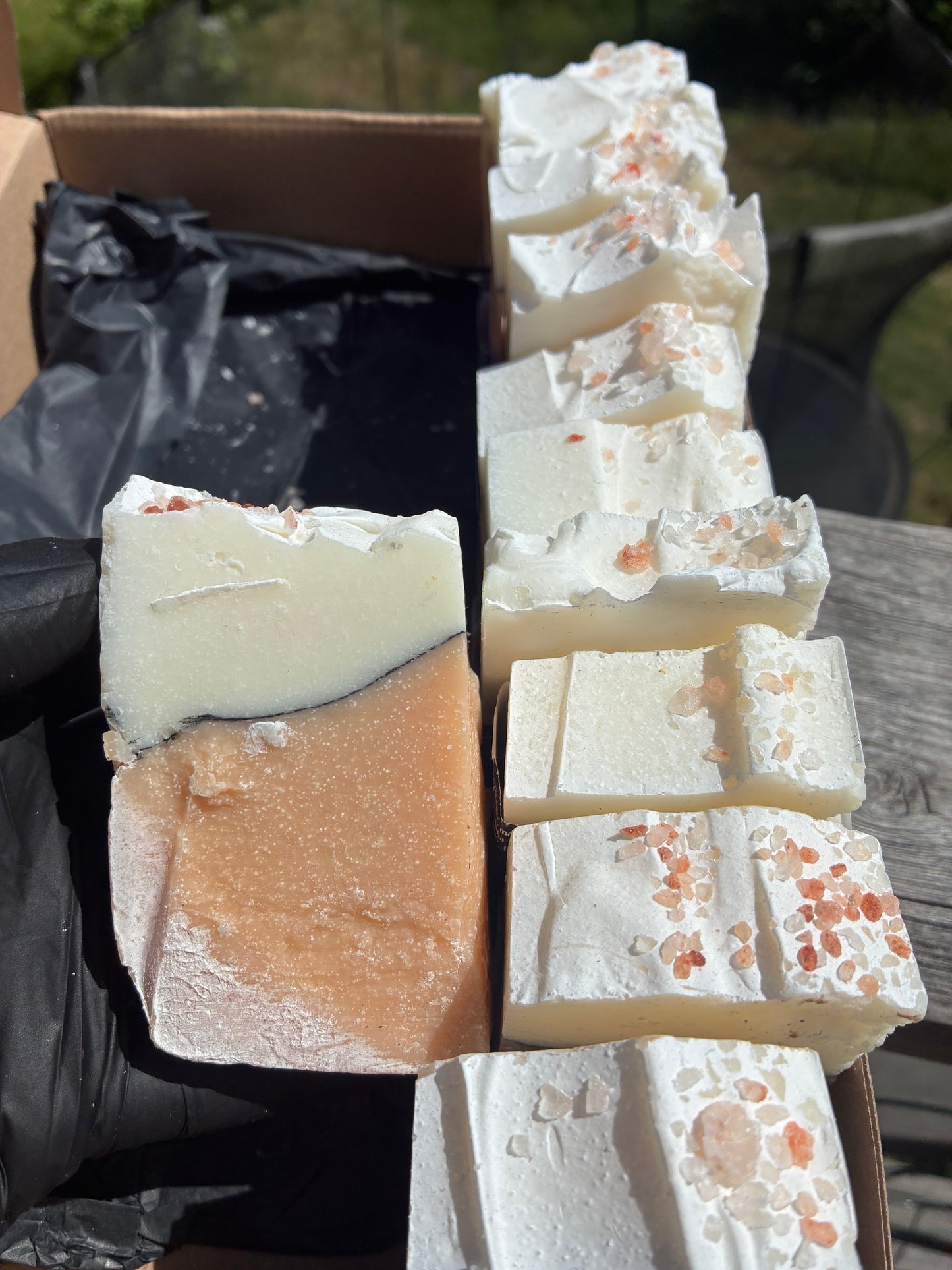 Second sorting Salt stone