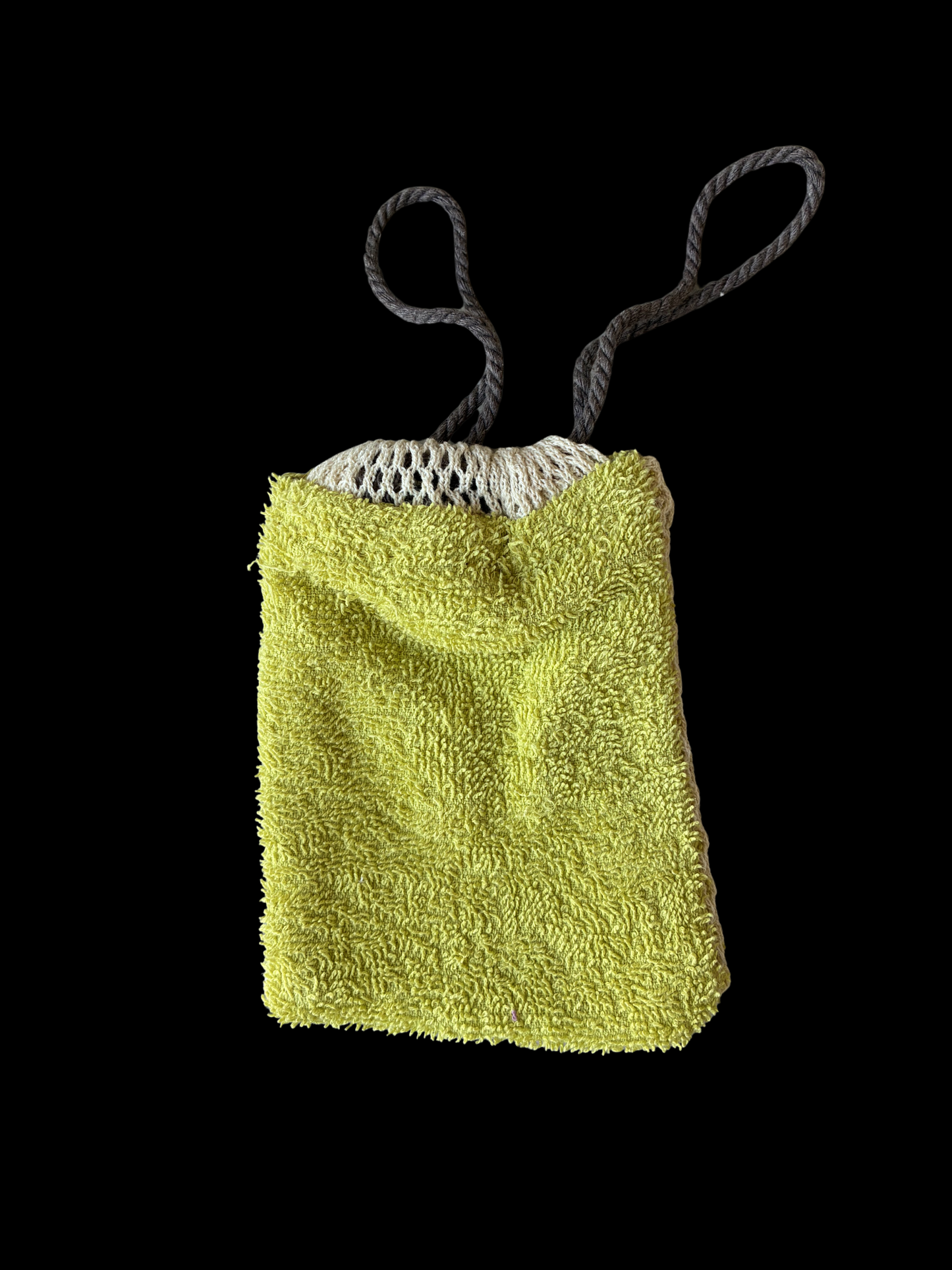 Exfolierande påse limegrön