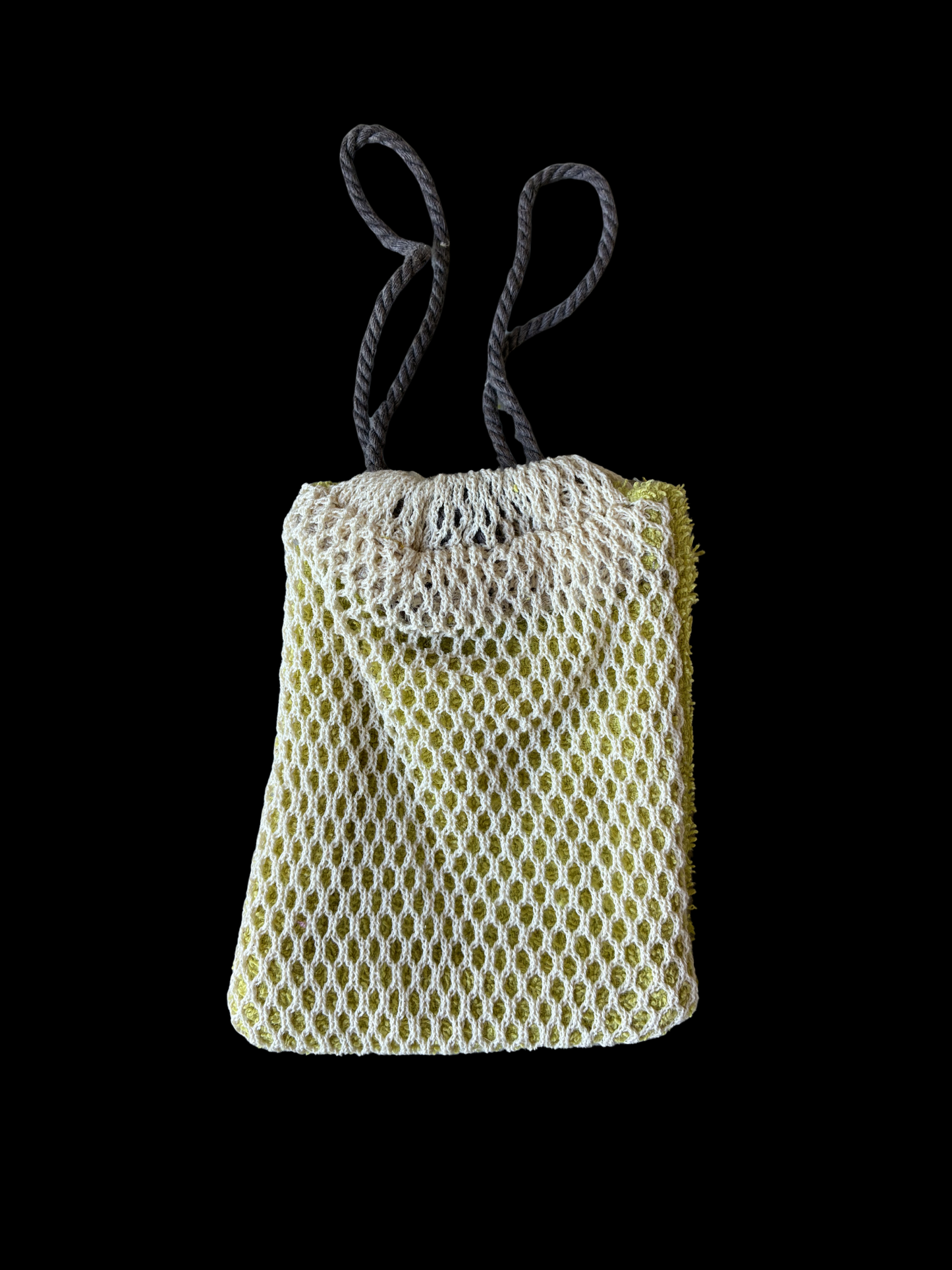 Exfolierande påse limegrön