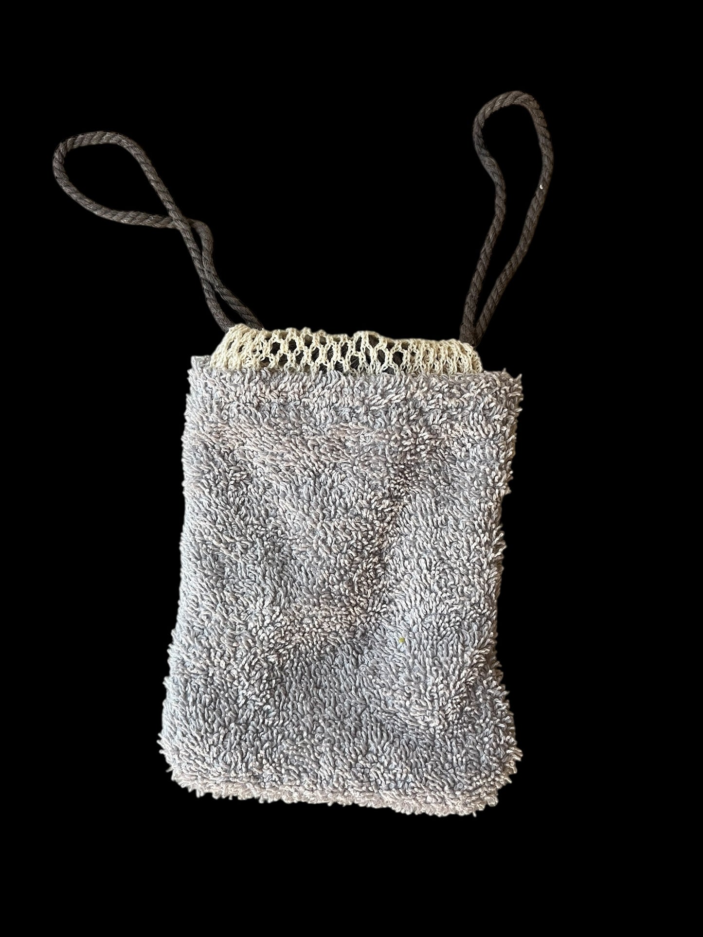 Exfolierande påse mörklila