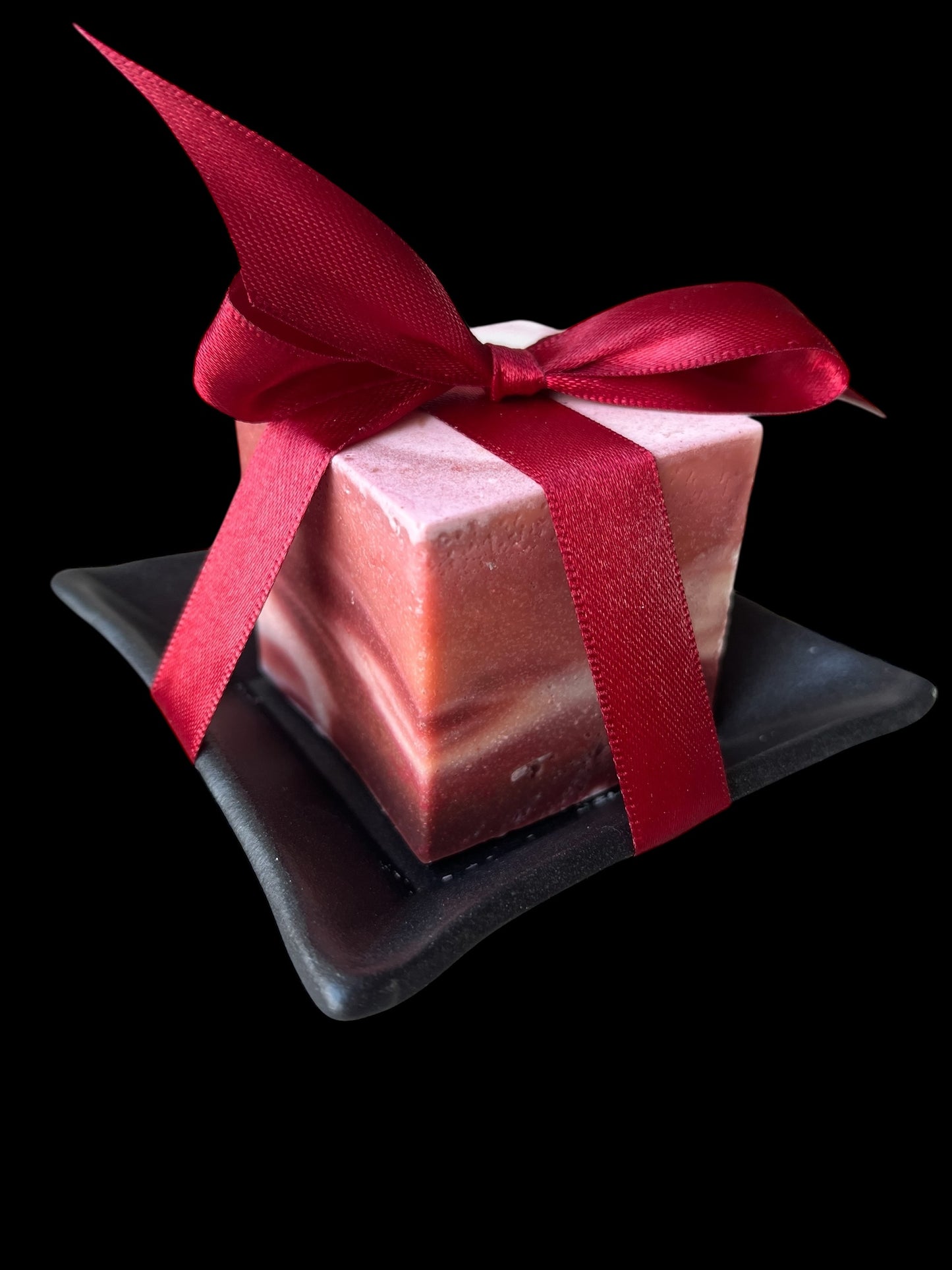 Paketpris Polkadisk med disktvålsskål mattsvart