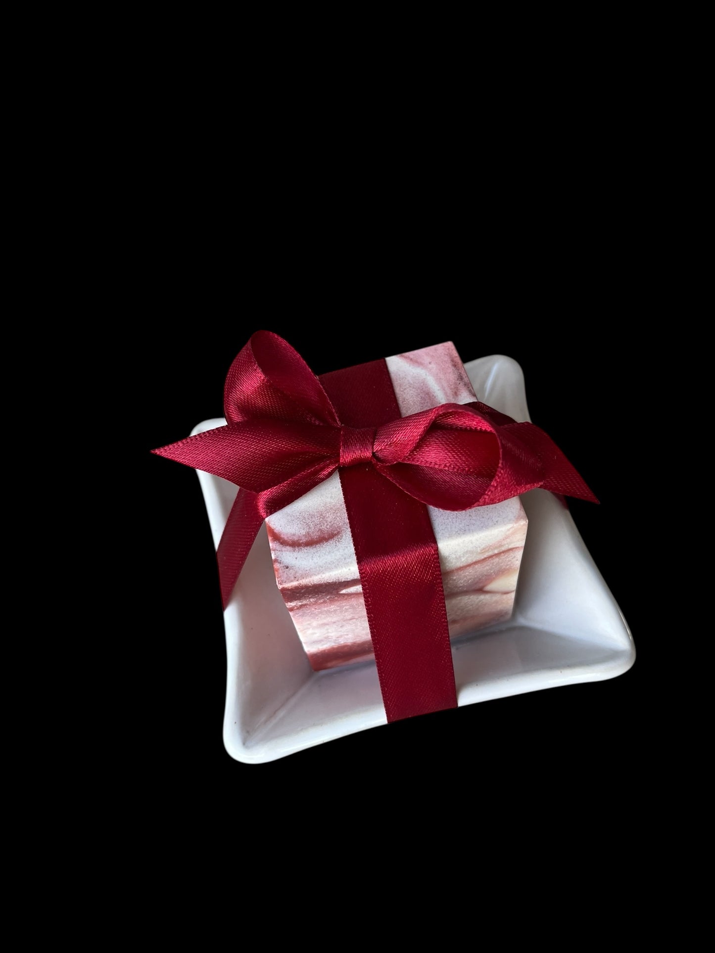 Paketpris Polkadisk med disktvålsskål vit