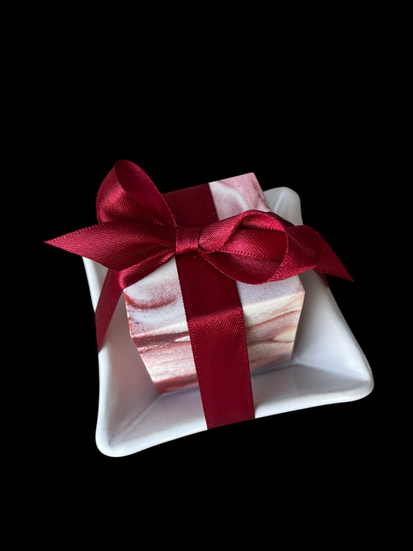 Paketpris Polkadisk med disktvålsskål vit