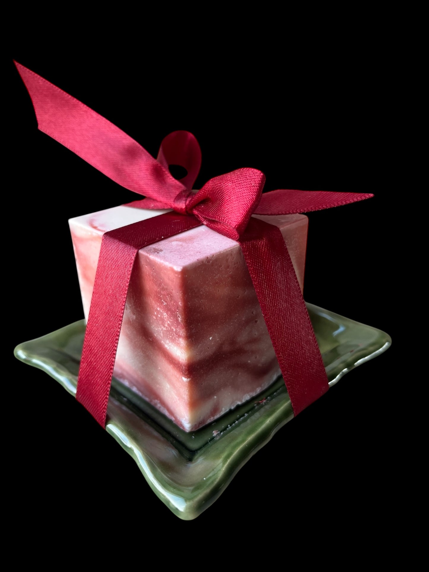 Paketpris Polkadisk med disktvålsskål grön