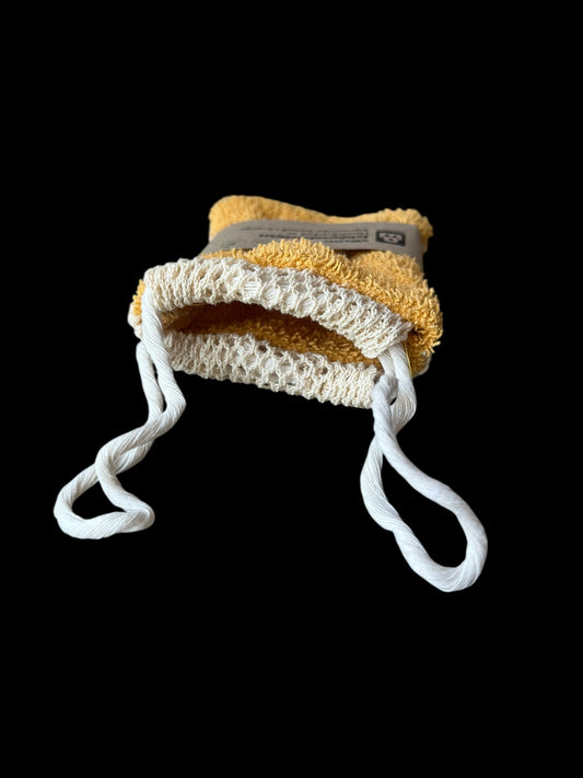 Exfolierande påse gul