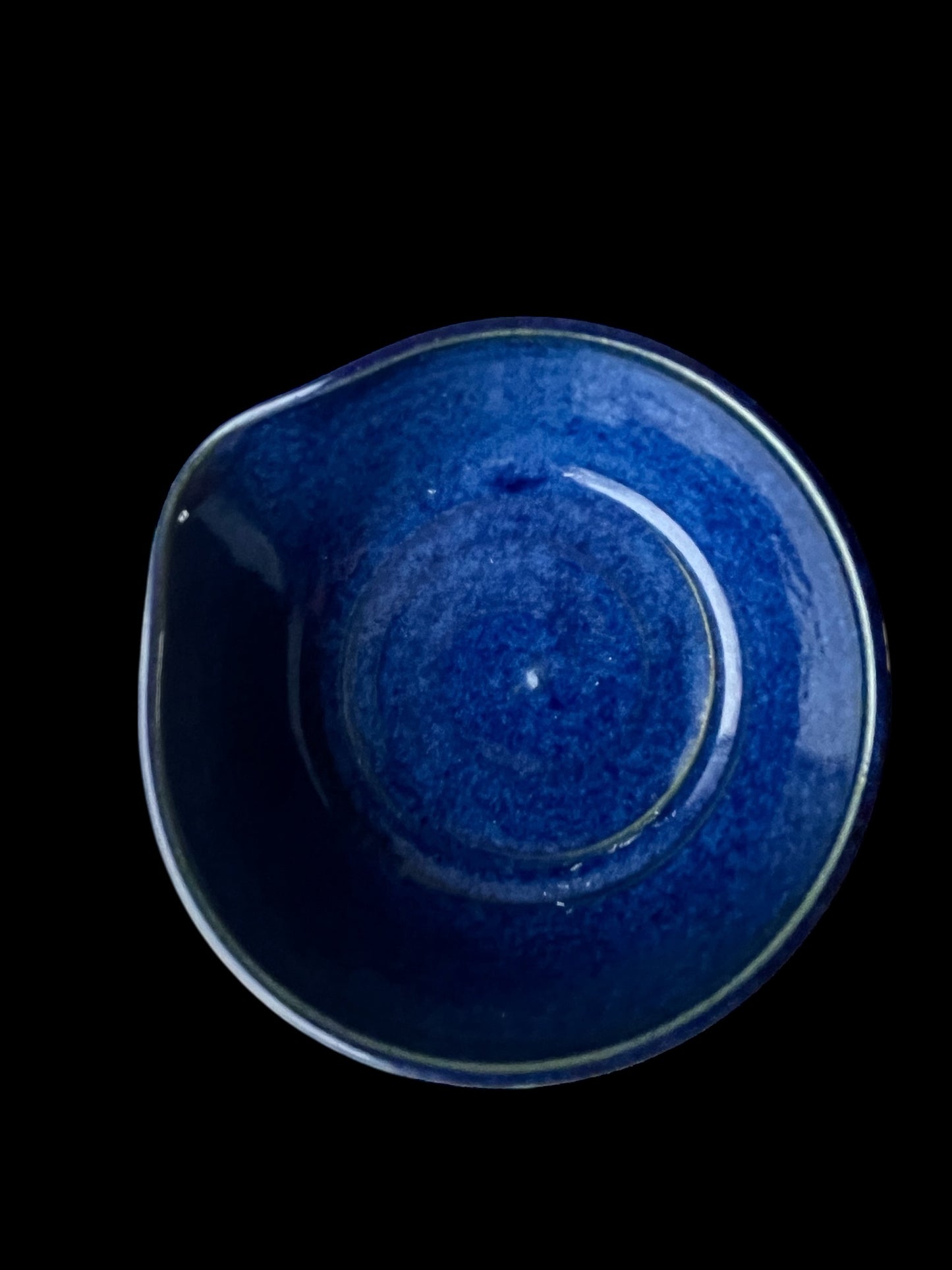 Disktvålsskål med pip blå