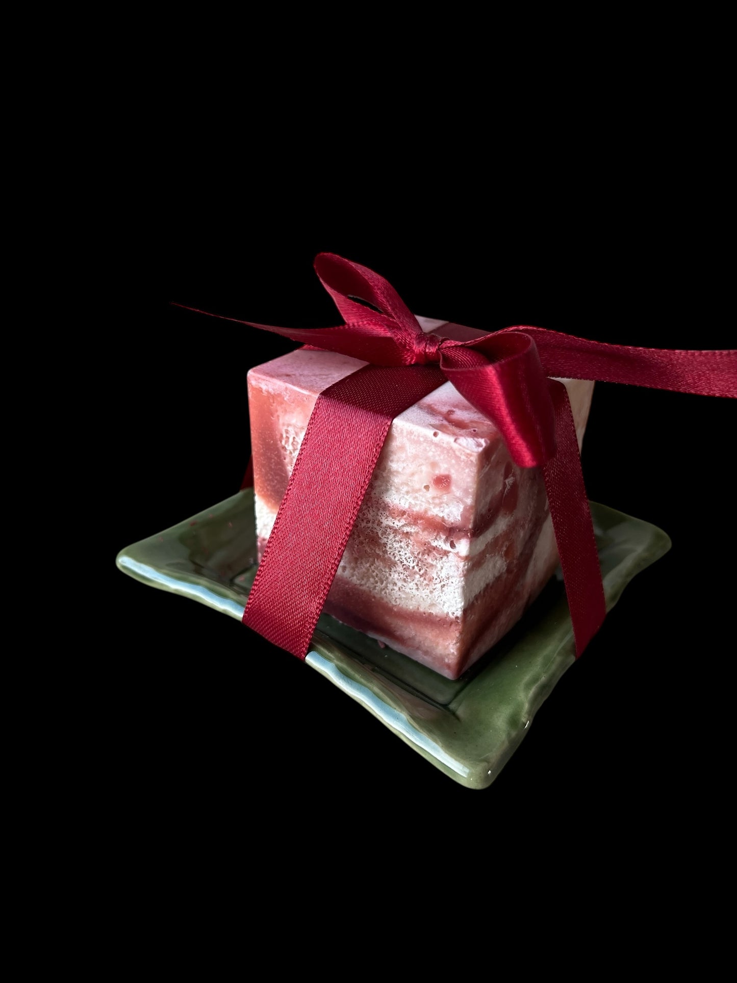 Paketpris Polkadisk med disktvålsskål grön