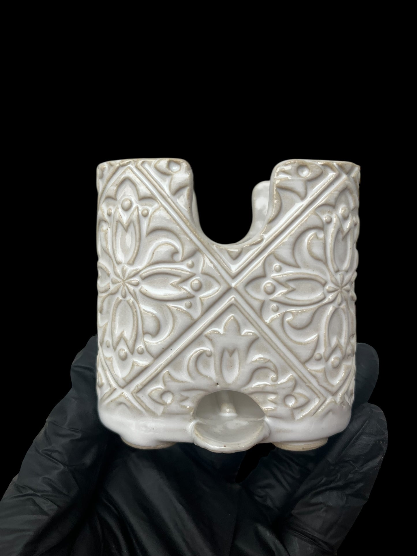 Tvålställ i keramik vit