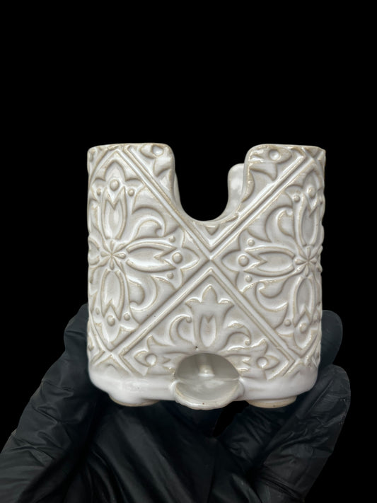 Tvålställ i keramik vit