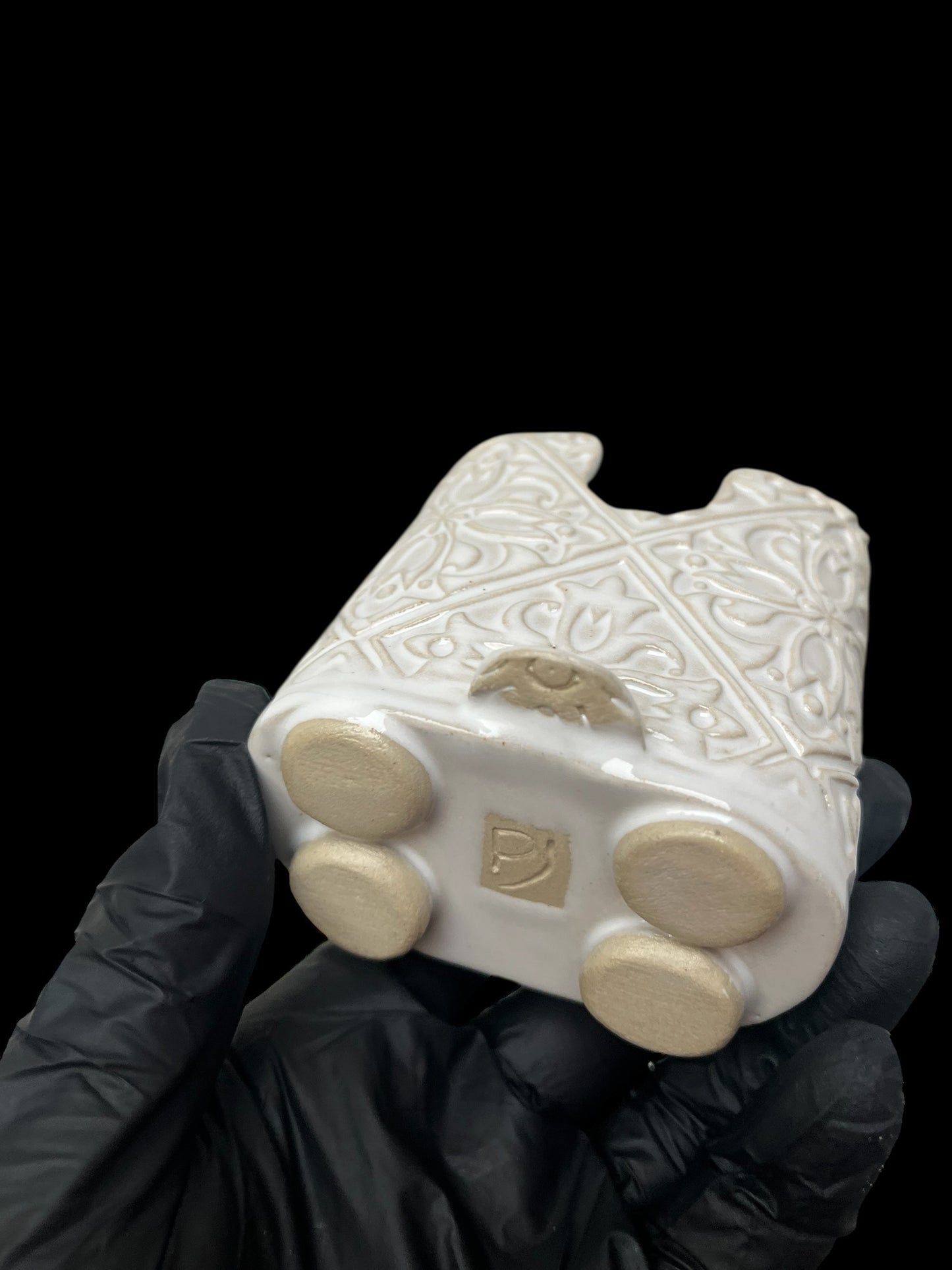 Tvålställ i keramik vit