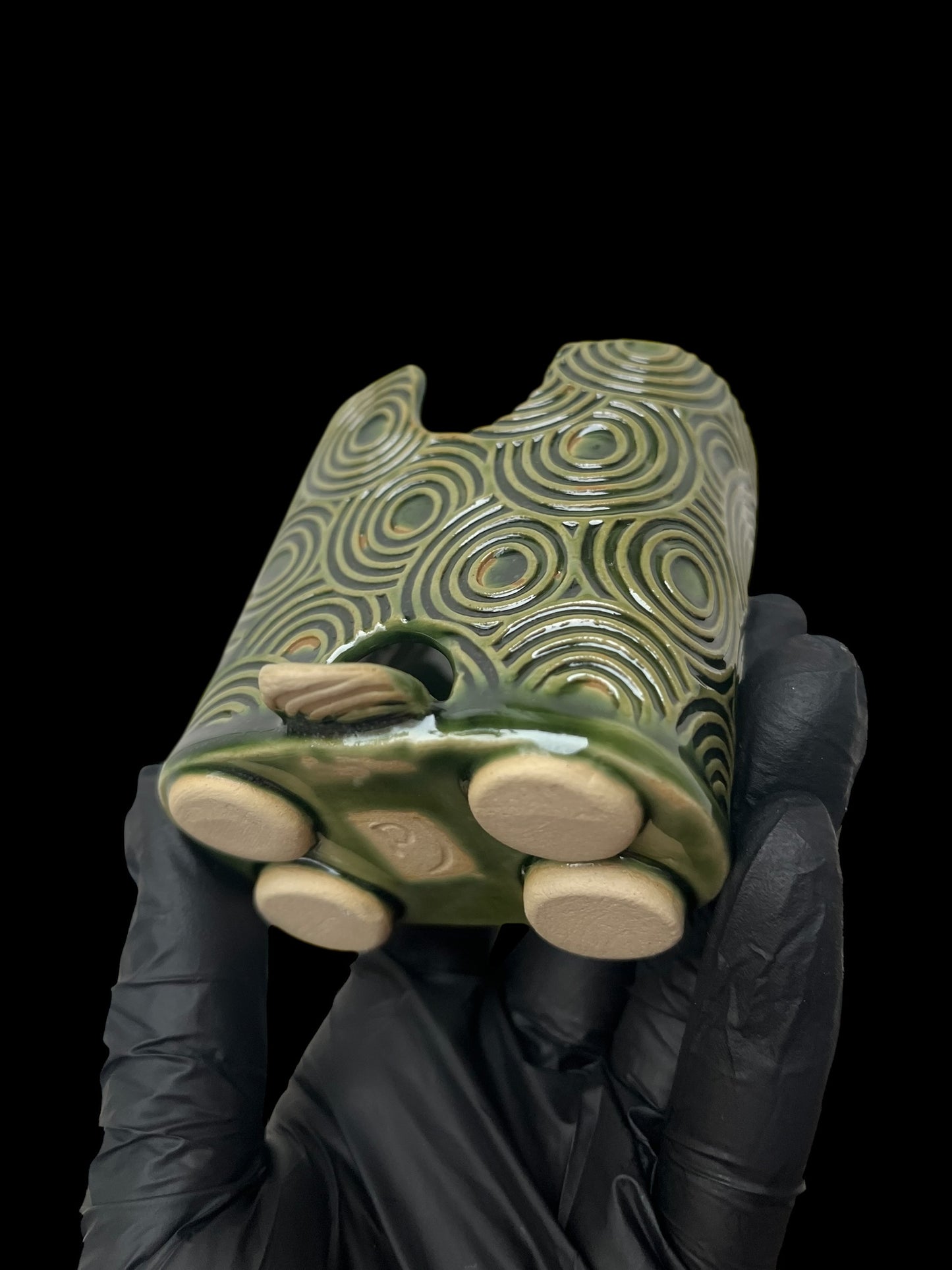 Tvålställ i keramik grön