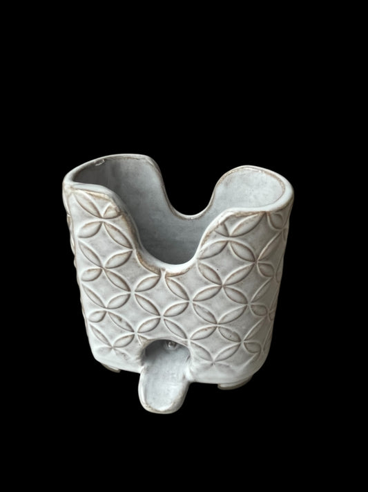 Tvålställ i keramik vit