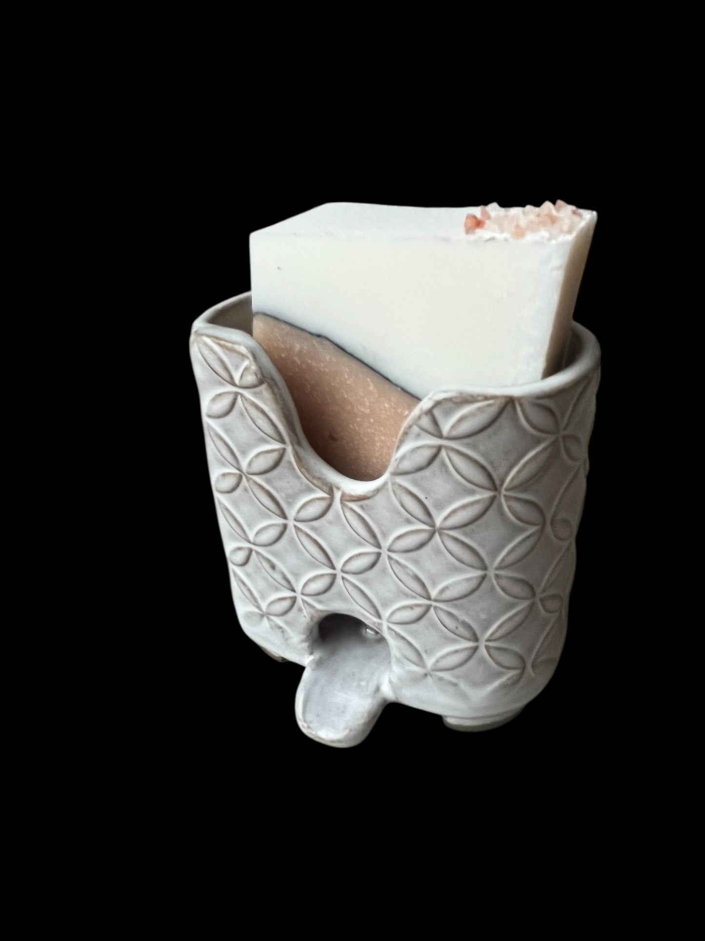 Tvålställ i keramik vit