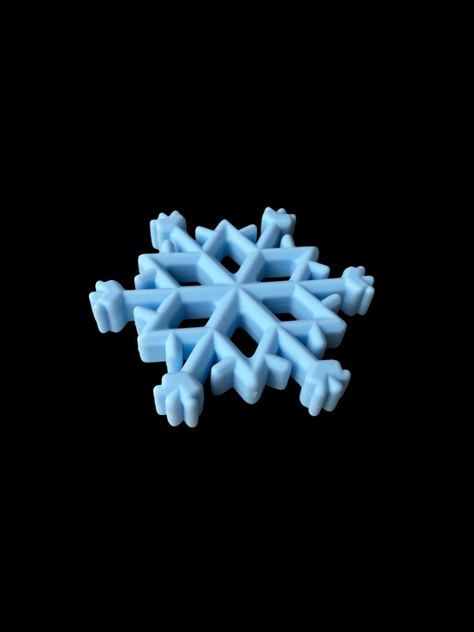 Silikonsnöflinga ljusblå