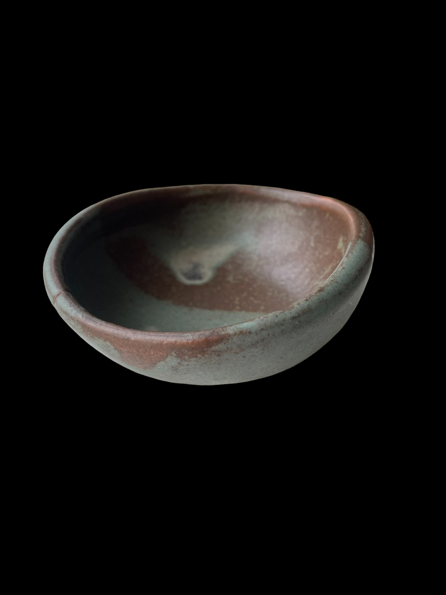 Keramikskål brun/turkos
