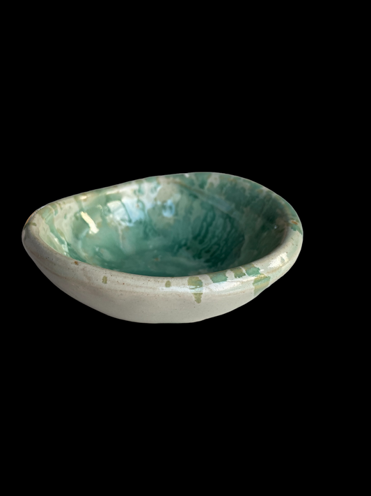 Keramikskål ljusgrön